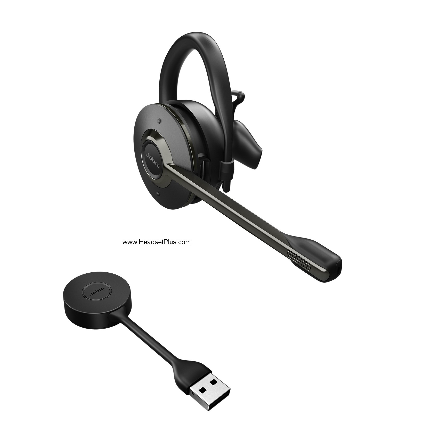 jabra engage 55 uc convertible dect usb-a wireless headset *disc view